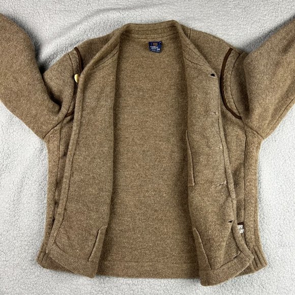 Manfred Wesenjak Jacket Womens 58 Extra Large XL Brown Wool Coat Sweater 2 - Picture 3 of 11
